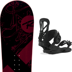 comparer et trouver le meilleur prix du snowboard Rossignol Circuit wide 20 + flite pro black 20 sur Sportadvice