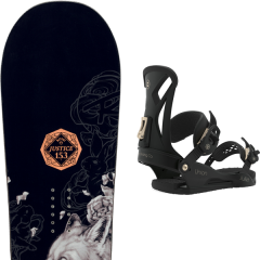 comparer et trouver le meilleur prix du snowboard Rossignol Justice 20 + wos juliet black 20 sur Sportadvice