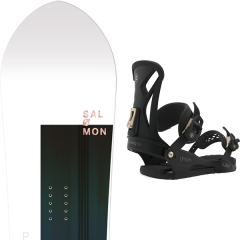 comparer et trouver le meilleur prix du snowboard Salomon Pillow talk 20 + wos juliet black 20 sur Sportadvice