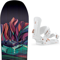 comparer et trouver le meilleur prix du snowboard Jones Twin sister 20 + wos trilogy white 20 sur Sportadvice