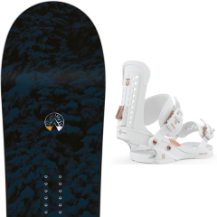 comparer et trouver le meilleur prix du snowboard Salomon Bellevue 20 + wos trilogy white 20 sur Sportadvice