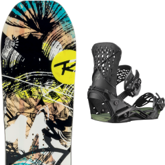 comparer et trouver le meilleur prix du snowboard Rossignol Krypto 19 + highlander black / oil green 20 sur Sportadvice