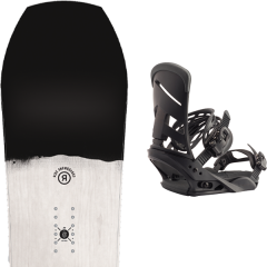 comparer et trouver le meilleur prix du snowboard Ride Mtnpig 19 + mission black 20 sur Sportadvice