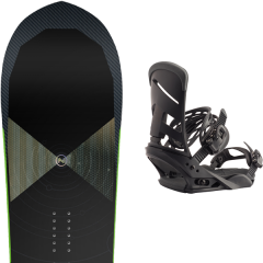 comparer et trouver le meilleur prix du snowboard Nidecker Megalight 19 + mission black 20 sur Sportadvice