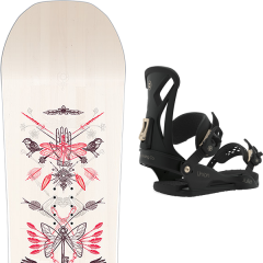 comparer et trouver le meilleur prix du snowboard Salomon Gypsy 19 + wos juliet black 20 sur Sportadvice