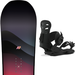 comparer et trouver le meilleur prix du snowboard K2 Bright lite women flat rocker 19 + wos rosa black 20 sur Sportadvice