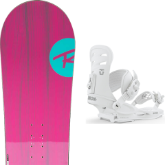 comparer et trouver le meilleur prix du snowboard Rossignol Gala 19 + wos rosa white sur Sportadvice