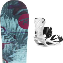 comparer et trouver le meilleur prix du snowboard Rossignol Meraki 19 + rhythm white 20 sur Sportadvice