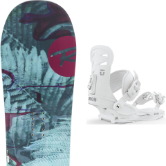 comparer et trouver le meilleur prix du snowboard Rossignol Meraki 19 + wos rosa white 20 sur Sportadvice