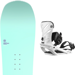 comparer et trouver le meilleur prix du snowboard Nidecker Wm s s elle 19 + rhythm white 20 sur Sportadvice