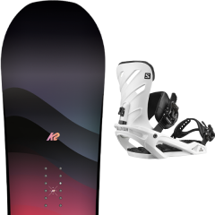 comparer et trouver le meilleur prix du snowboard K2 Bright lite women flat rocker 19 + rhythm white 20 sur Sportadvice