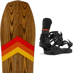 comparer et trouver le meilleur prix du snowboard Arbor Cask 20 + ff black 20 sur Sportadvice
