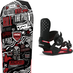 comparer et trouver le meilleur prix du snowboard Yes Greats uninc 20 + strata black 20 sur Sportadvice