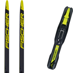comparer et trouver le meilleur prix du ski Fischer Carbonlite classic ifp + tour step-in jr blk/yellow sur Sportadvice