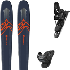 comparer et trouver le meilleur prix du ski Salomon Qst 85 blue/orange + warden mnc 11 black l100 sur Sportadvice