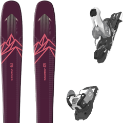 comparer et trouver le meilleur prix du ski Salomon Qst myriad 85 purple/pink + warden 11 n silver/black l100 19 sur Sportadvice