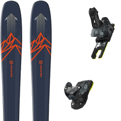 comparer et trouver le meilleur prix du ski Salomon Qst 85 blue/orange + warden mnc 13 n black/grey 19 sur Sportadvice
