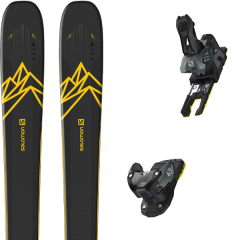 comparer et trouver le meilleur prix du ski Salomon Qst 92 dark blue/yellow + warden mnc 13 n black/grey 19 sur Sportadvice