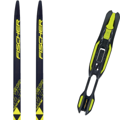 comparer et trouver le meilleur prix du ski Fischer Twin skin race ifp 19 + xc-binding race jr classic ifp blk/yellow 19 sur Sportadvice