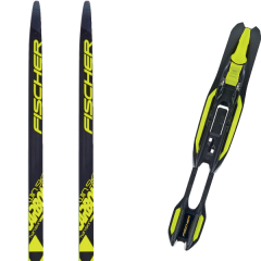 comparer et trouver le meilleur prix du ski nordique Fischer Twin skin carbon ifp 19 + xc-binding race jr classic ifp blk/yellow 19 sur Sportadvice