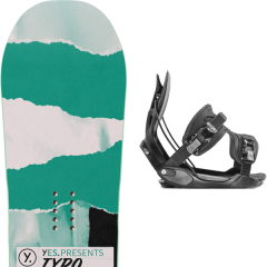comparer et trouver le meilleur prix du snowboard Yes Typo 20 + alpha fusion black 20 sur Sportadvice