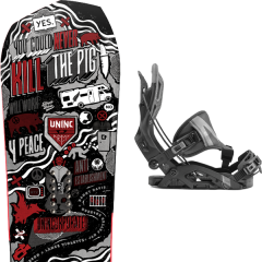 comparer et trouver le meilleur prix du snowboard Yes Greats uninc 20 + fuse hybrid black 20 sur Sportadvice