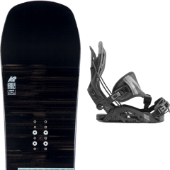 comparer et trouver le meilleur prix du snowboard K2 Afterblack 20 + fuse hybrid black 20 sur Sportadvice