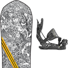 comparer et trouver le meilleur prix du snowboard Lib Tech Travis rice pro pointy 20 + nx2 hybrid black 20 sur Sportadvice