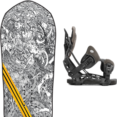 comparer et trouver le meilleur prix du snowboard Lib Tech Travis rice pro pointy 20 + nx2-gt charcoal 20 sur Sportadvice