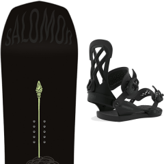 comparer et trouver le meilleur prix du snowboard Salomon Assassin pro 20 + contact pro black 20 sur Sportadvice