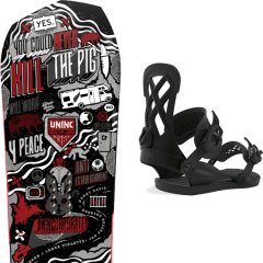 comparer et trouver le meilleur prix du snowboard Yes Greats uninc 20 + contact pro black 20 sur Sportadvice