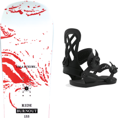 comparer et trouver le meilleur prix du snowboard Ride Burnout 20 + contact pro black 20 sur Sportadvice