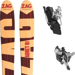 comparer et trouver le meilleur prix du ski Zag Adret 81 18 + atk r12 91mm white sur Sportadvice