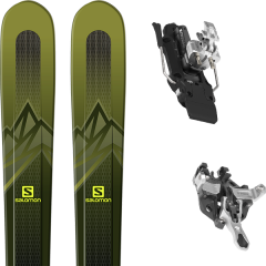 comparer et trouver le meilleur prix du ski Salomon Mtn explore 88 kaki/yellow + atk r12 91mm white sur Sportadvice