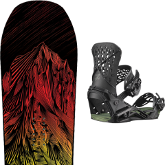 comparer et trouver le meilleur prix du snowboard Jones Mountain twin 20 + highlander black / oil green 20 sur Sportadvice
