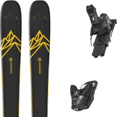 comparer et trouver le meilleur prix du ski Salomon Qst 92 dark blue/yellow + sth2 wtr 13 n black/grey sur Sportadvice