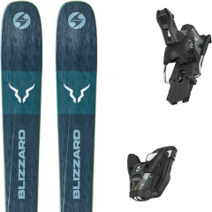comparer et trouver le meilleur prix du ski Blizzard Rustler 9 + sth2 wtr 13 n black/grey sur Sportadvice