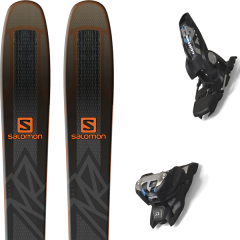 comparer et trouver le meilleur prix du ski Salomon Qst 92 black/orange + griffon 13 id black sur Sportadvice