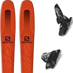comparer et trouver le meilleur prix du ski Salomon Qst 85 orange/black + griffon 13 id black sur Sportadvice