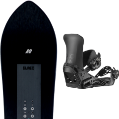 comparer et trouver le meilleur prix du snowboard K2 Simple pleasures 20 + district black 20 sur Sportadvice
