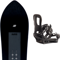 comparer et trouver le meilleur prix du snowboard K2 Simple pleasures 20 + cartel black 20 sur Sportadvice