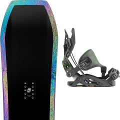 comparer et trouver le meilleur prix du snowboard Lobster Eiki pro 20 + fuse-gt hybrid black 20 sur Sportadvice