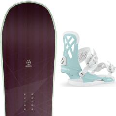 comparer et trouver le meilleur prix du snowboard Nidecker Wm s s venus 20 + wos milan pastel blue 20 sur Sportadvice