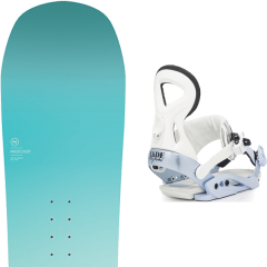 comparer et trouver le meilleur prix du snowboard Nidecker Elle wm s s 20 + jade wm s s white/blue 20 sur Sportadvice