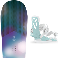 comparer et trouver le meilleur prix du snowboard Nidecker Angel wm s s 20 + wos milan pastel blue 20 sur Sportadvice