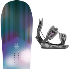 comparer et trouver le meilleur prix du snowboard Nidecker Angel wm s s 20 + haylo wm s s black 20 sur Sportadvice