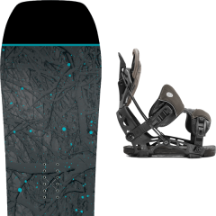 comparer et trouver le meilleur prix du snowboard Rome Ravine 20 + nx2-gt charcoal 20 sur Sportadvice