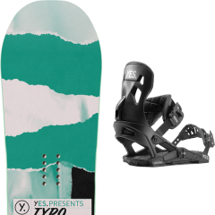 comparer et trouver le meilleur prix du snowboard Yes Typo 20 + now x black/white 20 sur Sportadvice