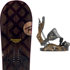 comparer et trouver le meilleur prix du snowboard Rossignol Angus wide 20 + fuse hybrid brown 20 sur Sportadvice