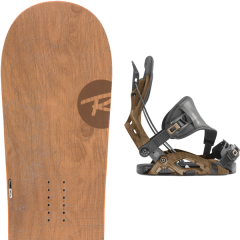 comparer et trouver le meilleur prix du snowboard Rossignol Templar wide 20 + fuse hybrid brown 20 sur Sportadvice